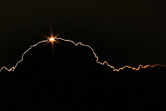 Sunset Behind Cloud