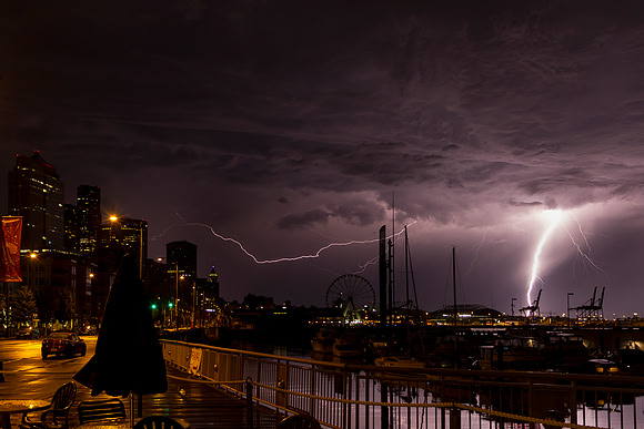 Seattle Lightning Storm