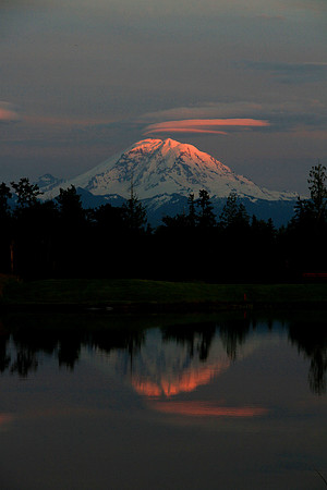 Mt. Rainier Sunset - Reflection