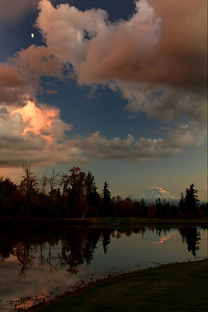 Mt. Rainier Sunset Reflection