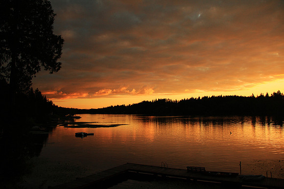 Sunset Over Lake Tanwax