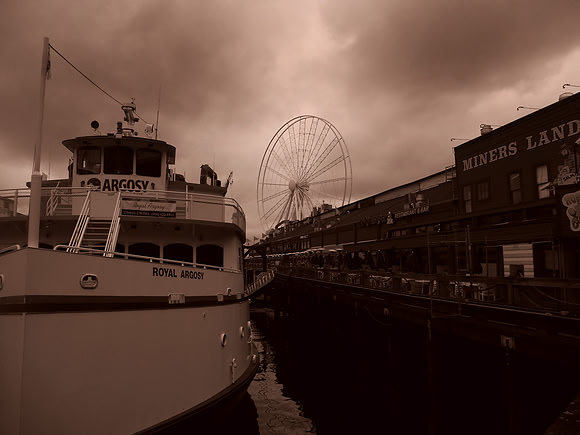 New Ferris Wheel On Seattle Waterfront